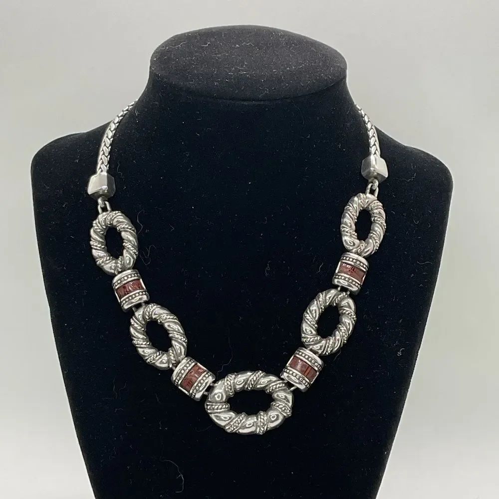Brighton Bordeaux Silver Plated Necklace